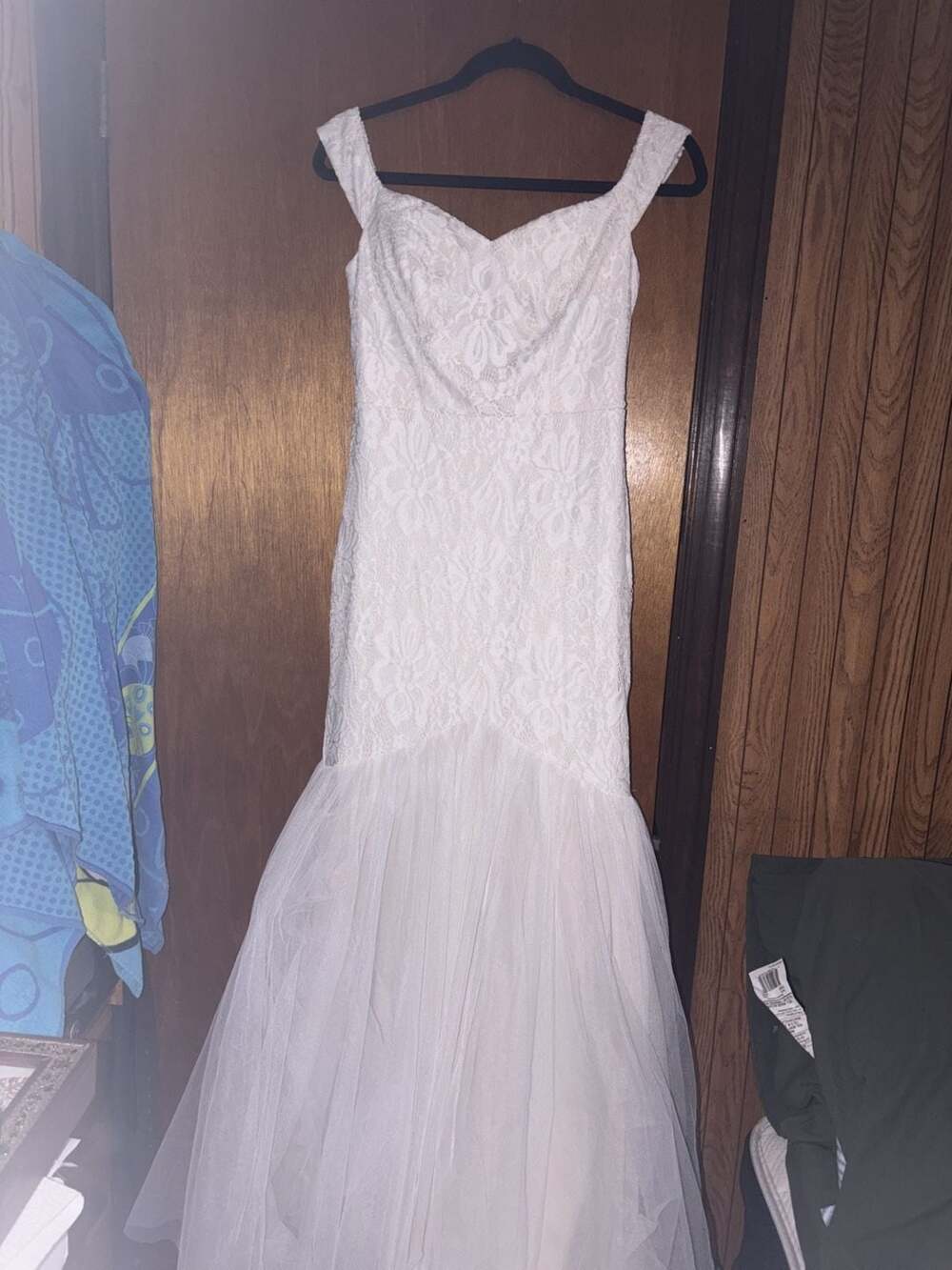 Ever Pretty Off Shoulder Lace Wedding Dress Size US 06 White
